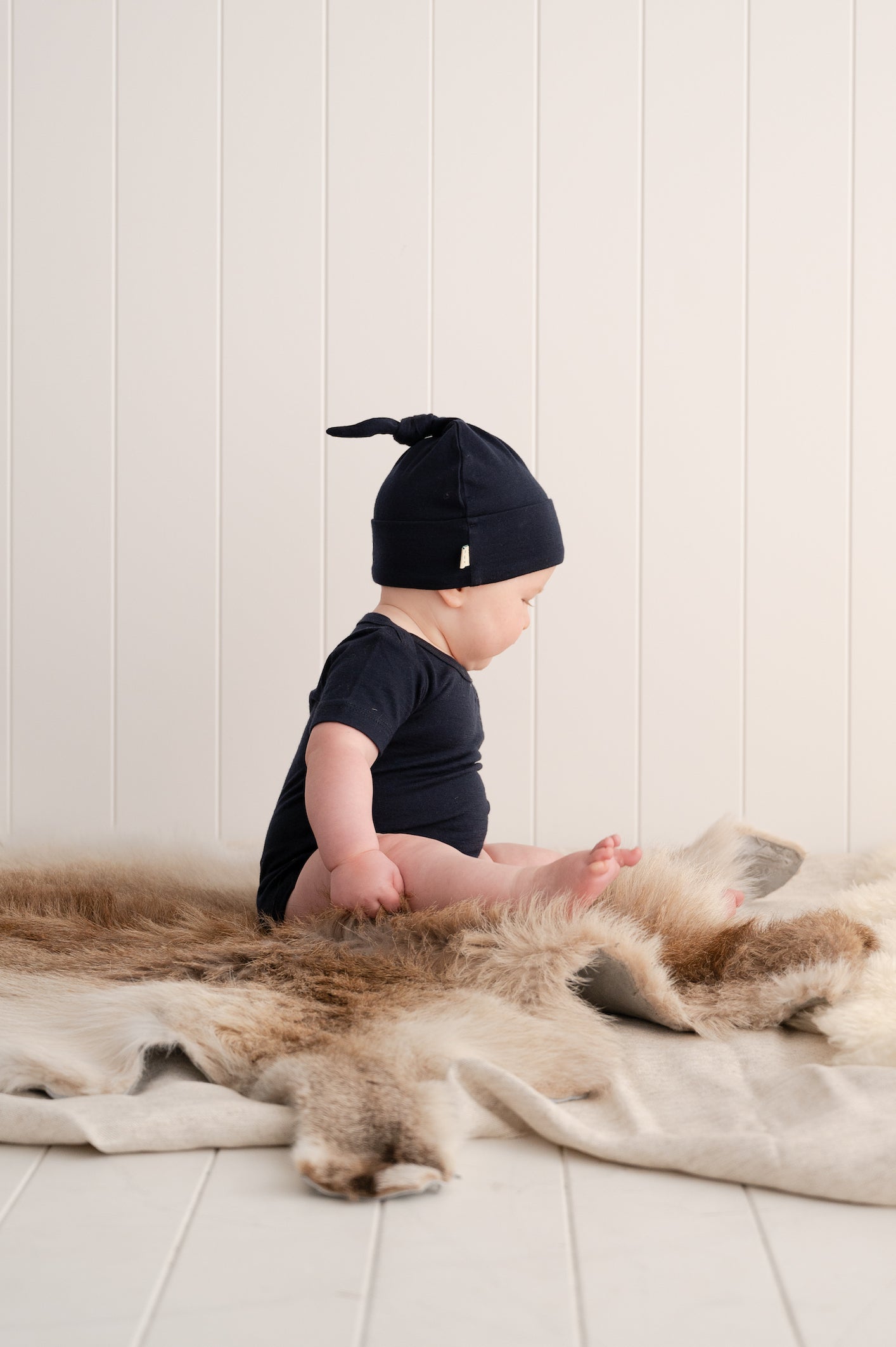 Merino Baby Knot Hat